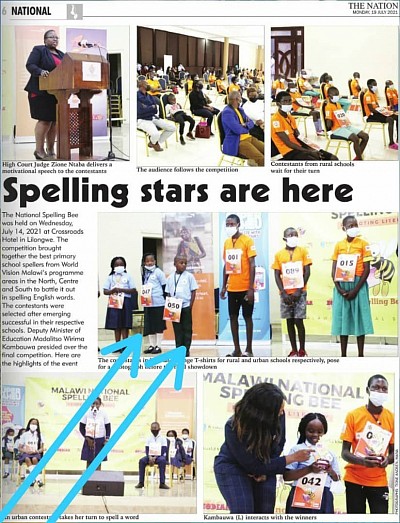 Nokubonga Ntopa and Darren Munyenyembe in the nation News paper